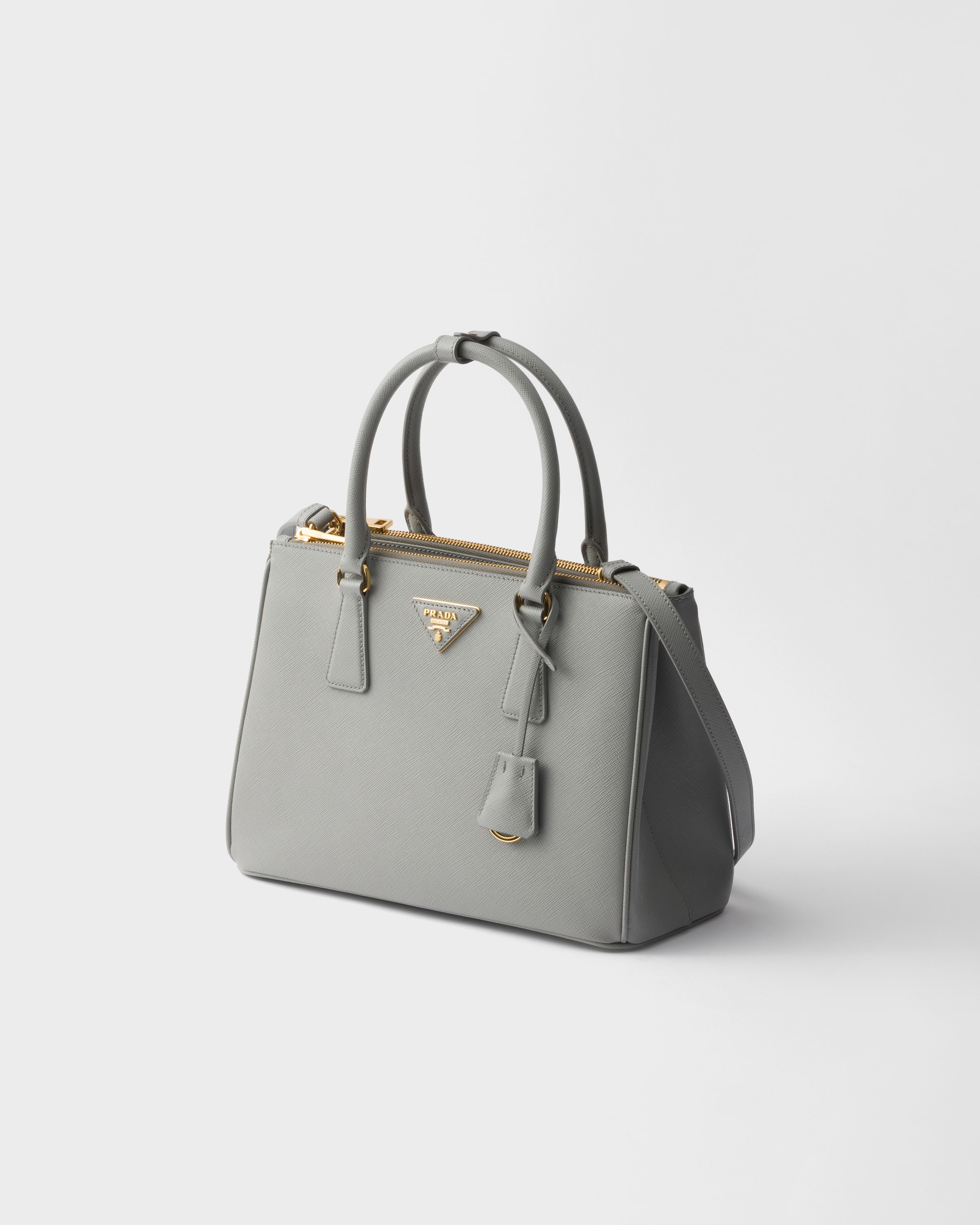 PRADA ハンドバッグ　グレー　保証カード付き1BA058 PRADA（プラダ） ガレリア ハンドバッグ 2WAY ショルダーバッグ バイ