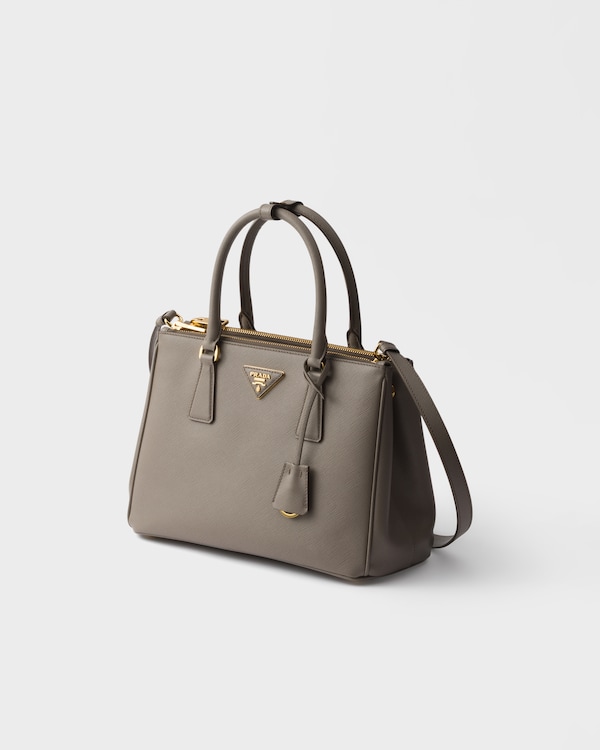 Sac Prada Galleria en cuir Saffiano - Gris argile Sac Prada Galleria en cuir Saffiano - Gris argile