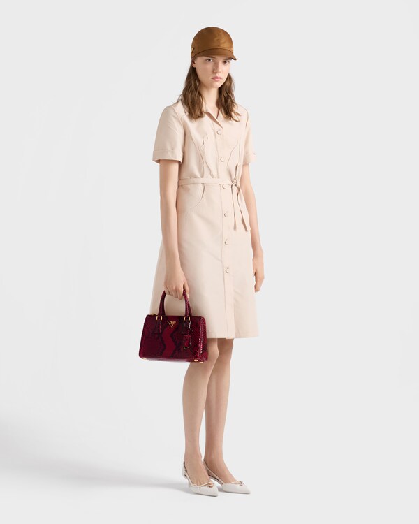 Prada Galleria small python leather bag - Ruby Red Prada Galleria small python leather bag - Ruby Red