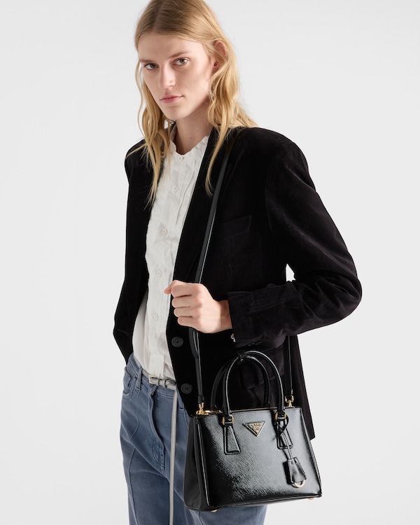 Prada Galleria small patent Saffiano leather bag Prada Galleria small patent Saffiano leather bag