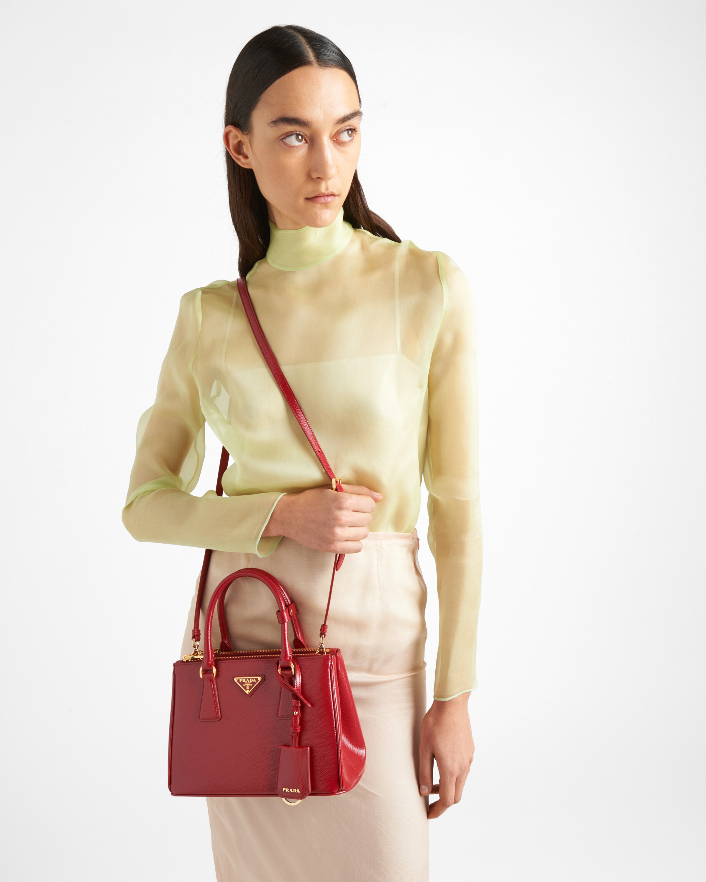 Prada galleria red clearance