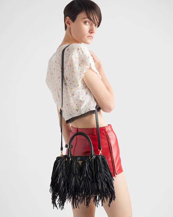 Prada Galleria small leather bag with fringe Prada Galleria small leather bag with fringe
