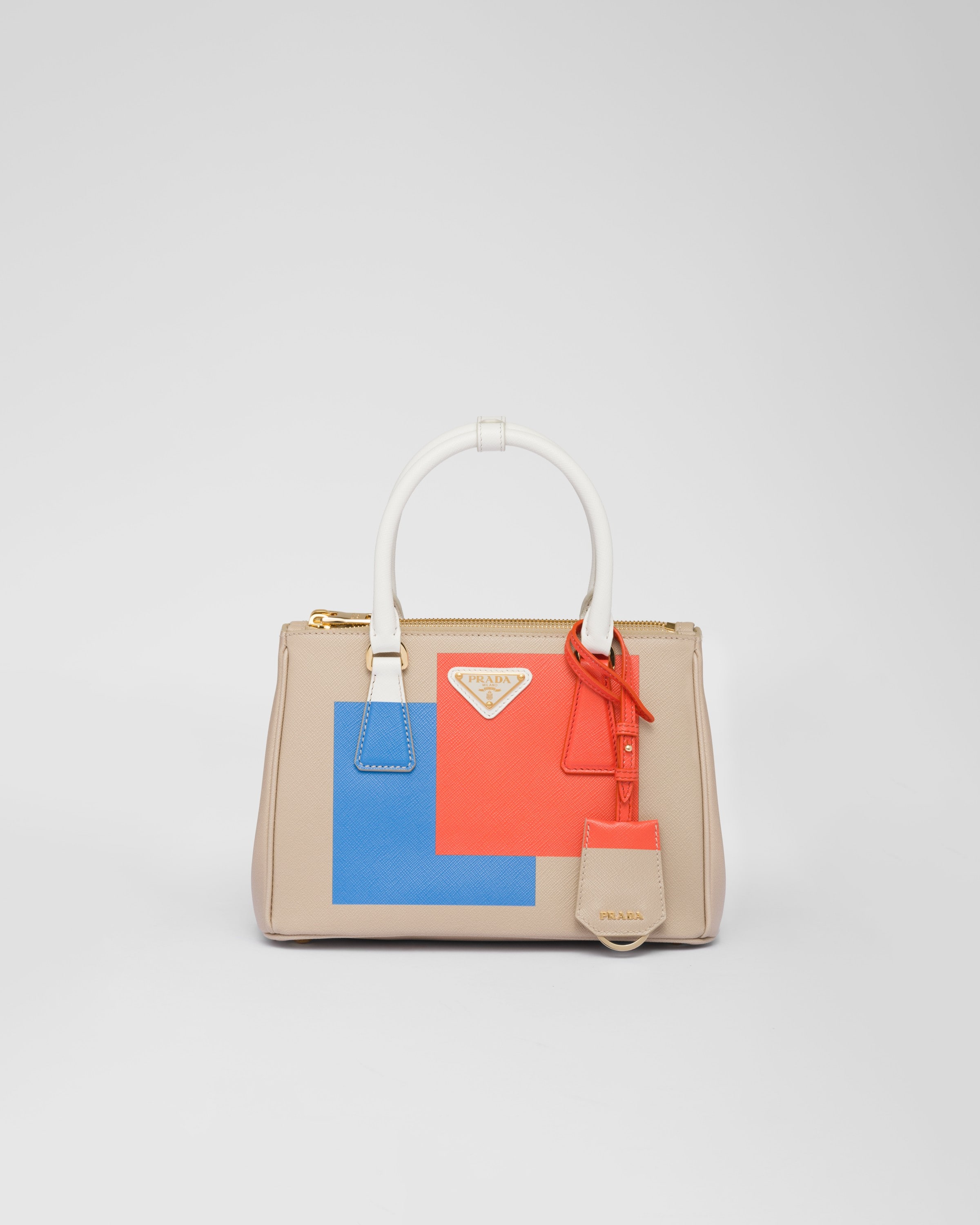 Desert Beige orange Small Prada Galleria Saffiano Special Edition