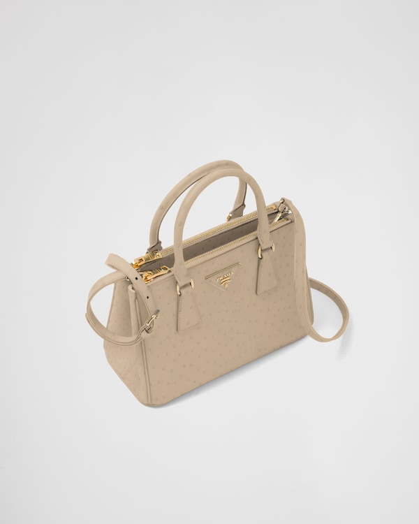 Prada Galleria small ostrich leather bag Prada Galleria small ostrich leather bag
