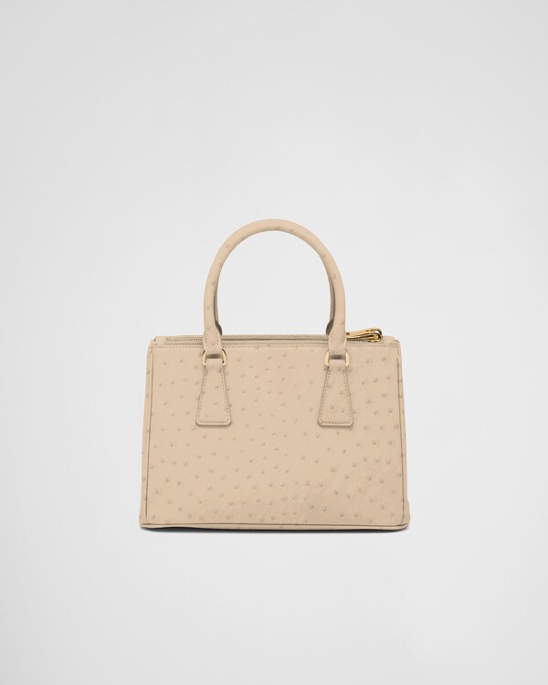Prada Galleria small ostrich leather bag Prada Galleria small ostrich leather bag