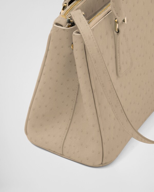 Prada Galleria small ostrich leather bag Prada Galleria small ostrich leather bag