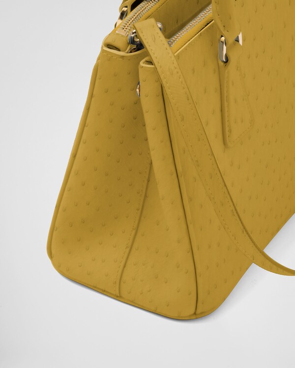 Prada Galleria small ostrich leather bag Prada Galleria small ostrich leather bag
