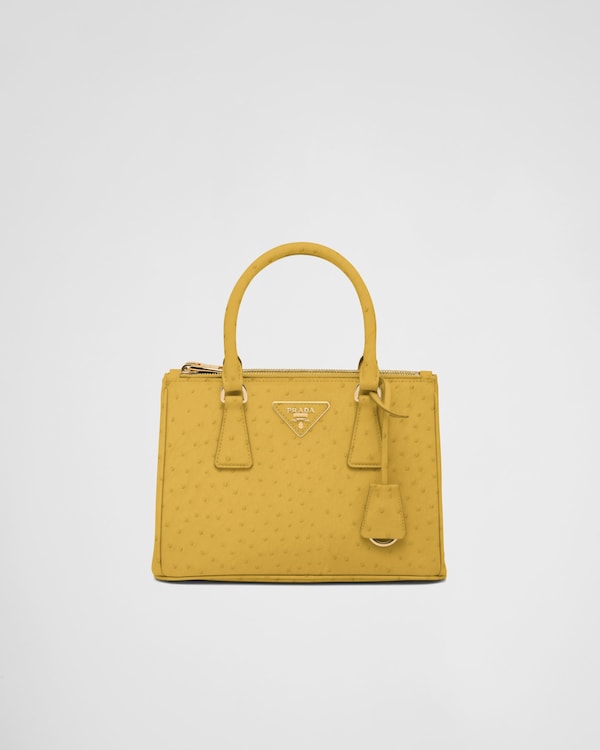 Prada Galleria small ostrich leather bag Prada Galleria small ostrich leather bag