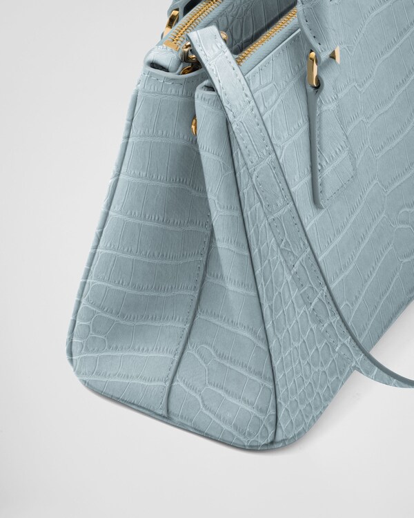 스몰 프라다 갤러리아 크로커다일 가죽 백 스몰 프라다 갤러리아 크로커다일 가죽 백