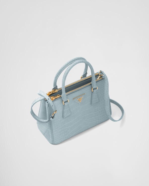 스몰 프라다 갤러리아 크로커다일 가죽 백 스몰 프라다 갤러리아 크로커다일 가죽 백