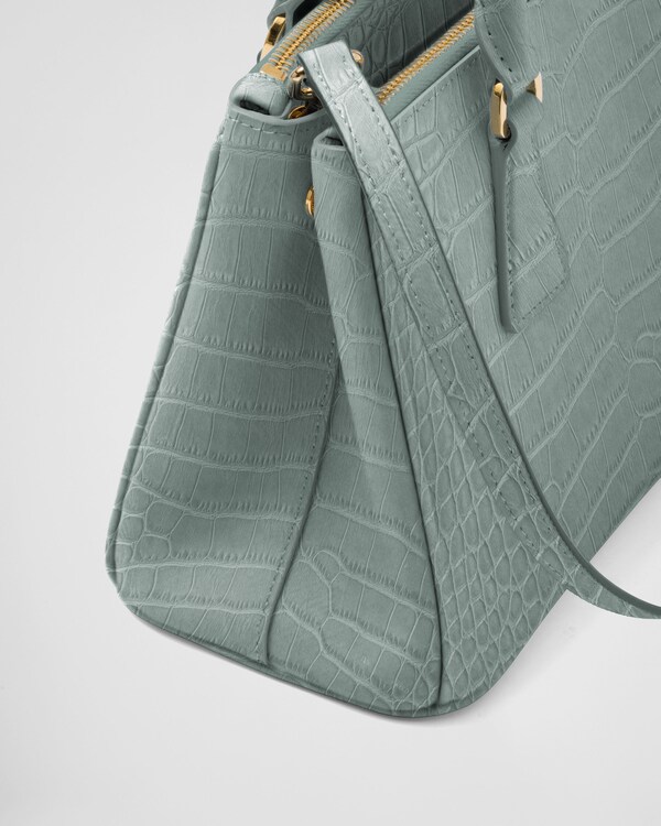 Kleine Prada Galleria Tasche aus Krokodilleder Kleine Prada Galleria Tasche aus Krokodilleder