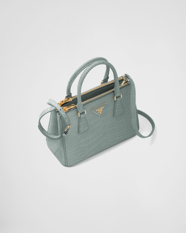 Kleine Prada Galleria Tasche aus Krokodilleder Kleine Prada Galleria Tasche aus Krokodilleder