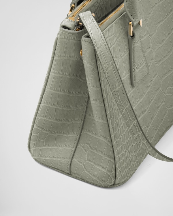 Petit sac Prada Galleria en cuir de crocodile Petit sac Prada Galleria en cuir de crocodile