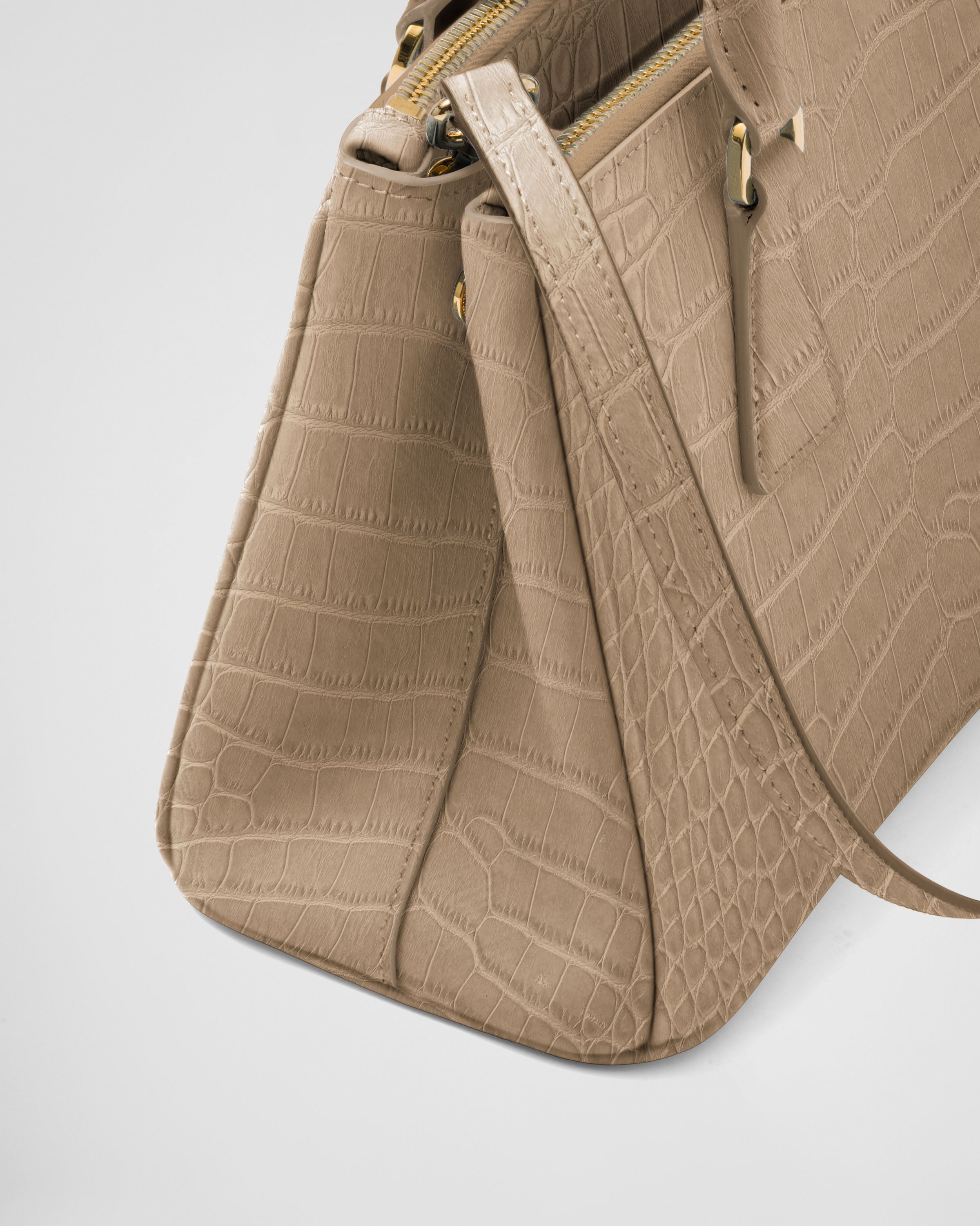 Cameo Prada Galleria Small Crocodile Leather Bag | PRADA