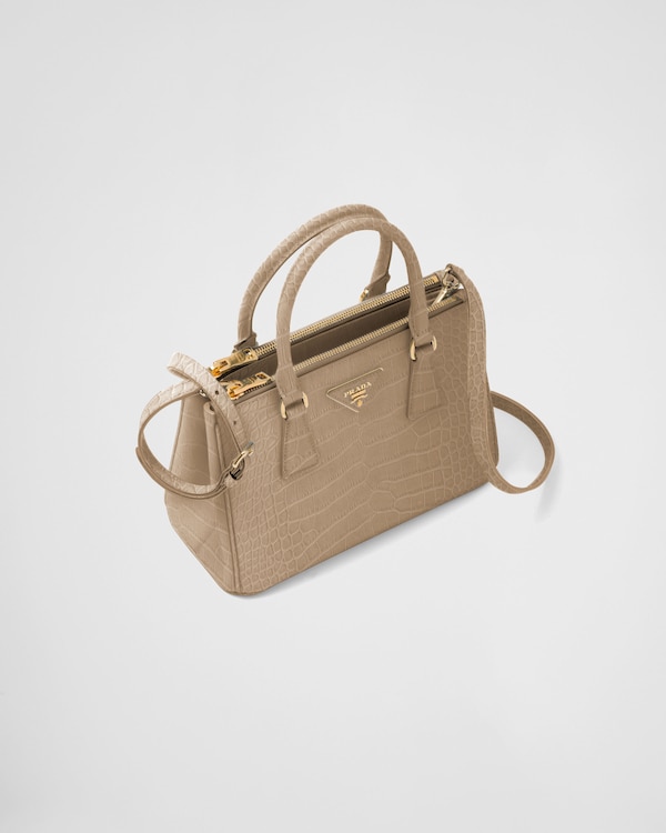 Kleine Prada Galleria Tasche aus Krokodilleder Kleine Prada Galleria Tasche aus Krokodilleder