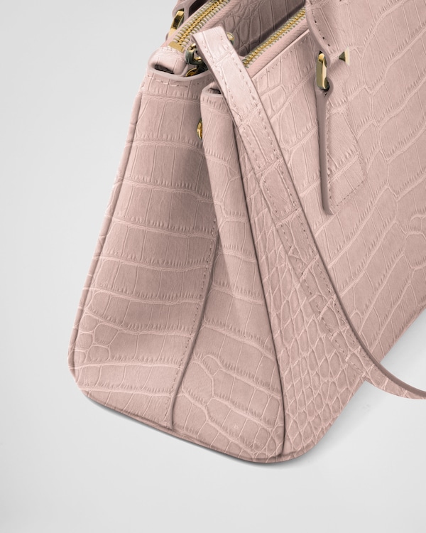 プラダ ガレリア クロコダイルレザー スモールバッグ プラダ ガレリア クロコダイルレザー スモールバッグ