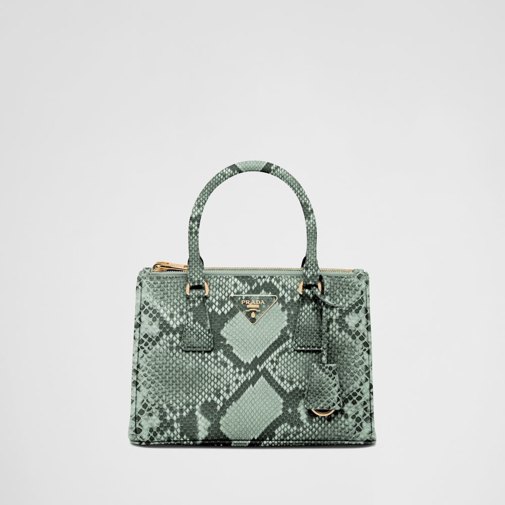 Prada Prada Galleria 小号蟒蛇皮手袋 1