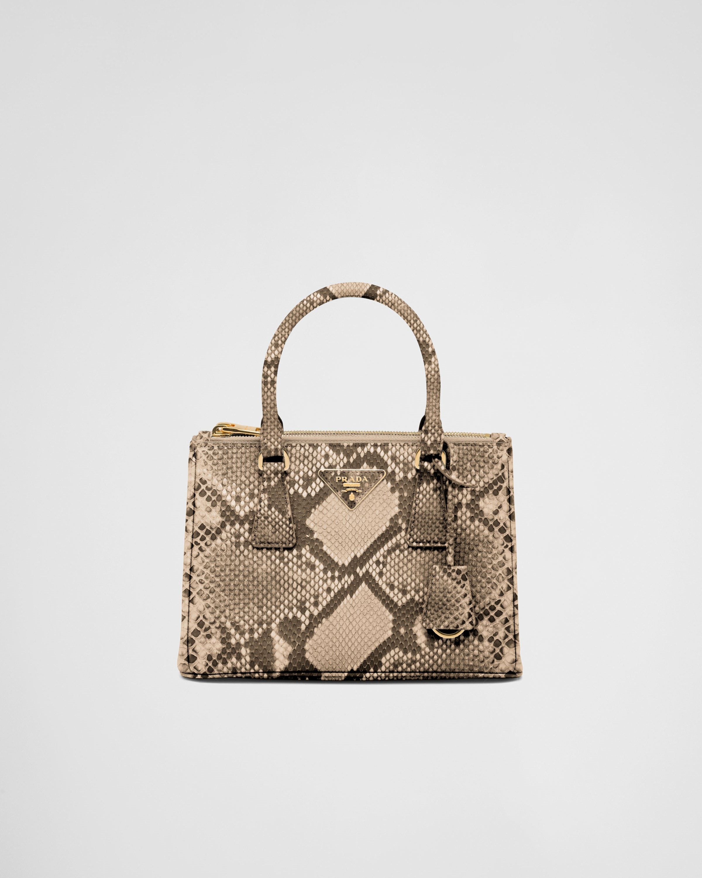 Small Prada Galleria python leather bag