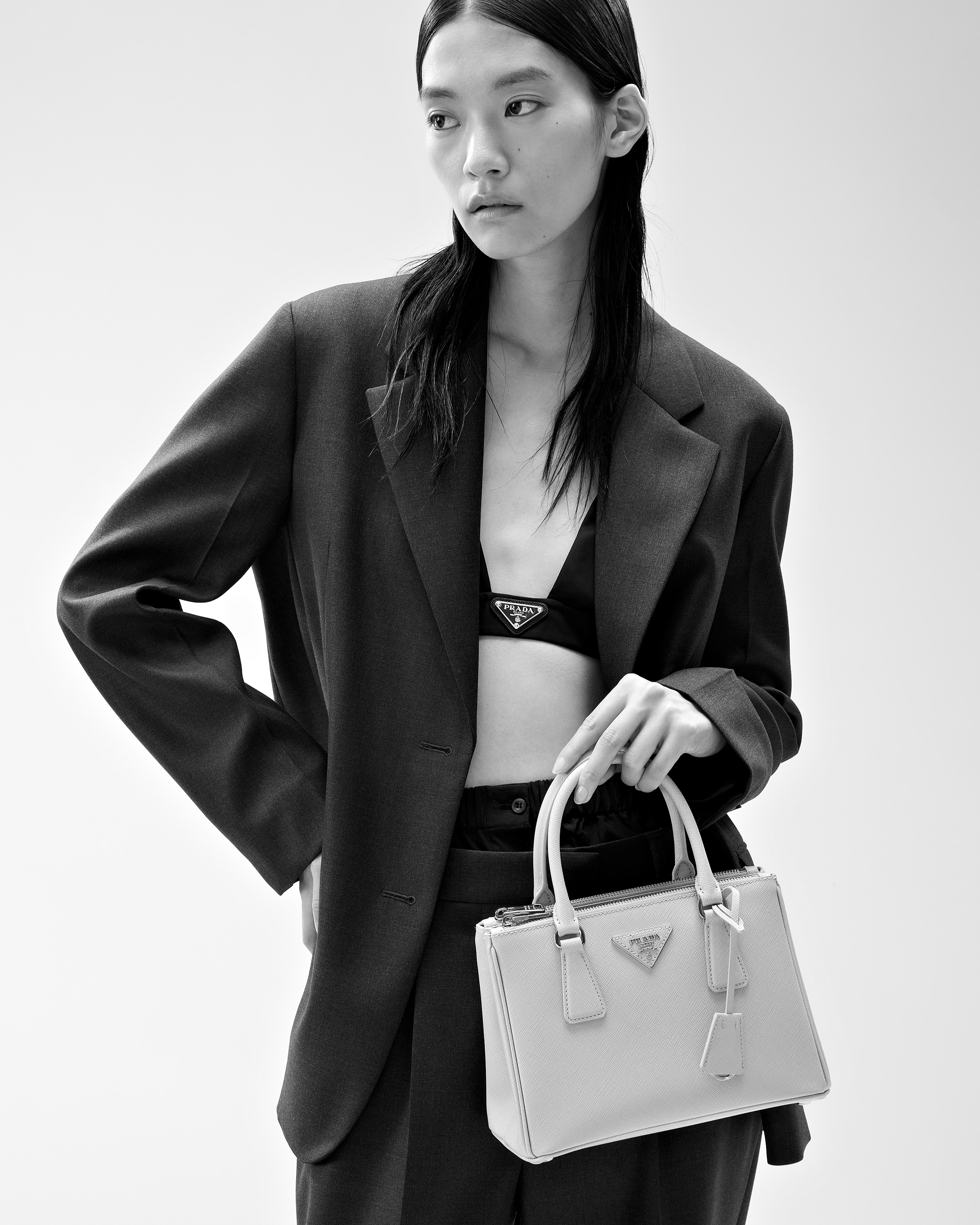 Orange Small Prada Galleria Saffiano Leather Bag | PRADA