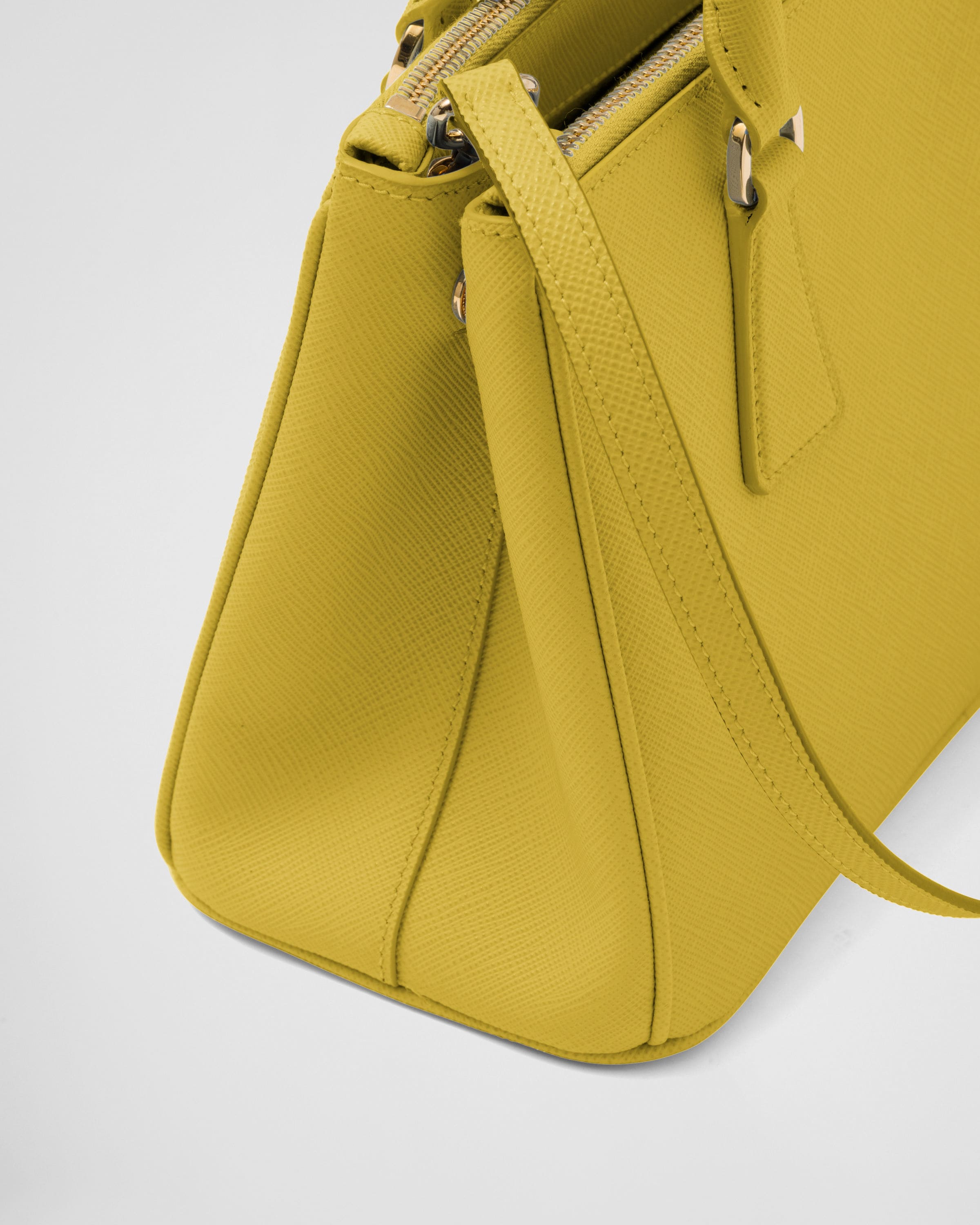 Sunny Yellow Small Prada Galleria Saffiano Leather Bag | PRADA Sunny Yellow Small Prada Galleria Saffiano Leather Bag | PRADA