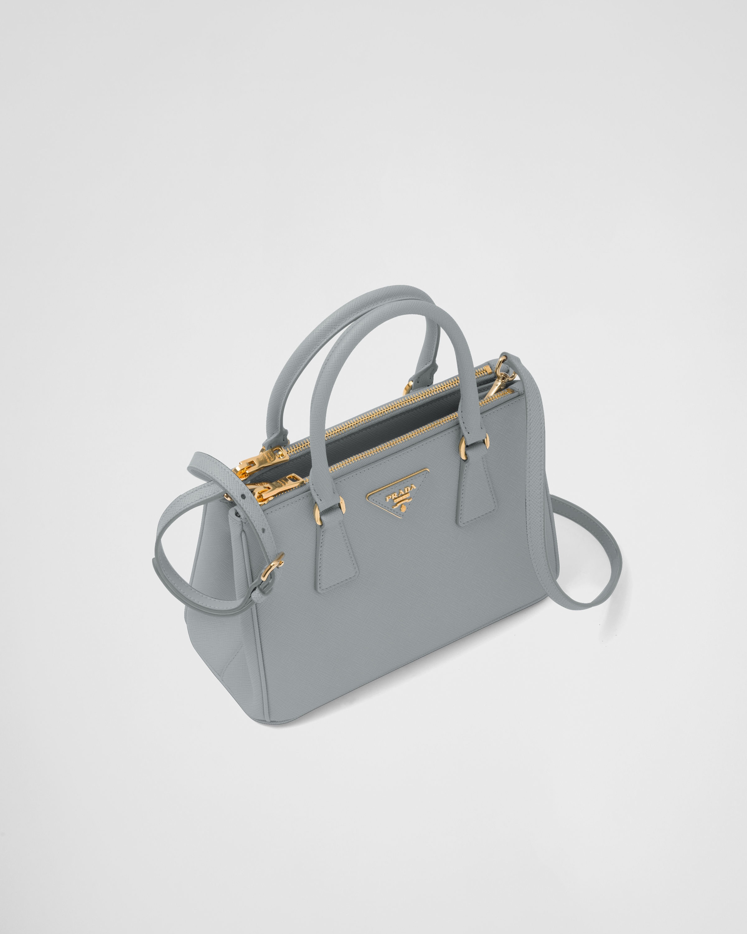 Cornflower Small Prada Galleria Saffiano Leather Bag PRADA
