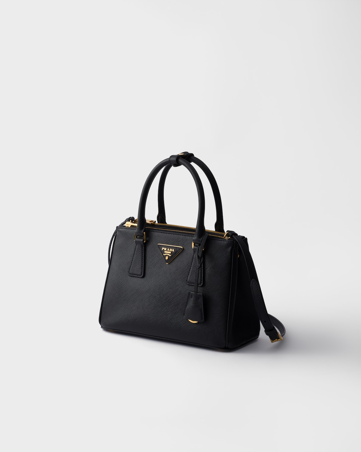Black Small Prada Galleria Saffiano Leather Bag PRADA