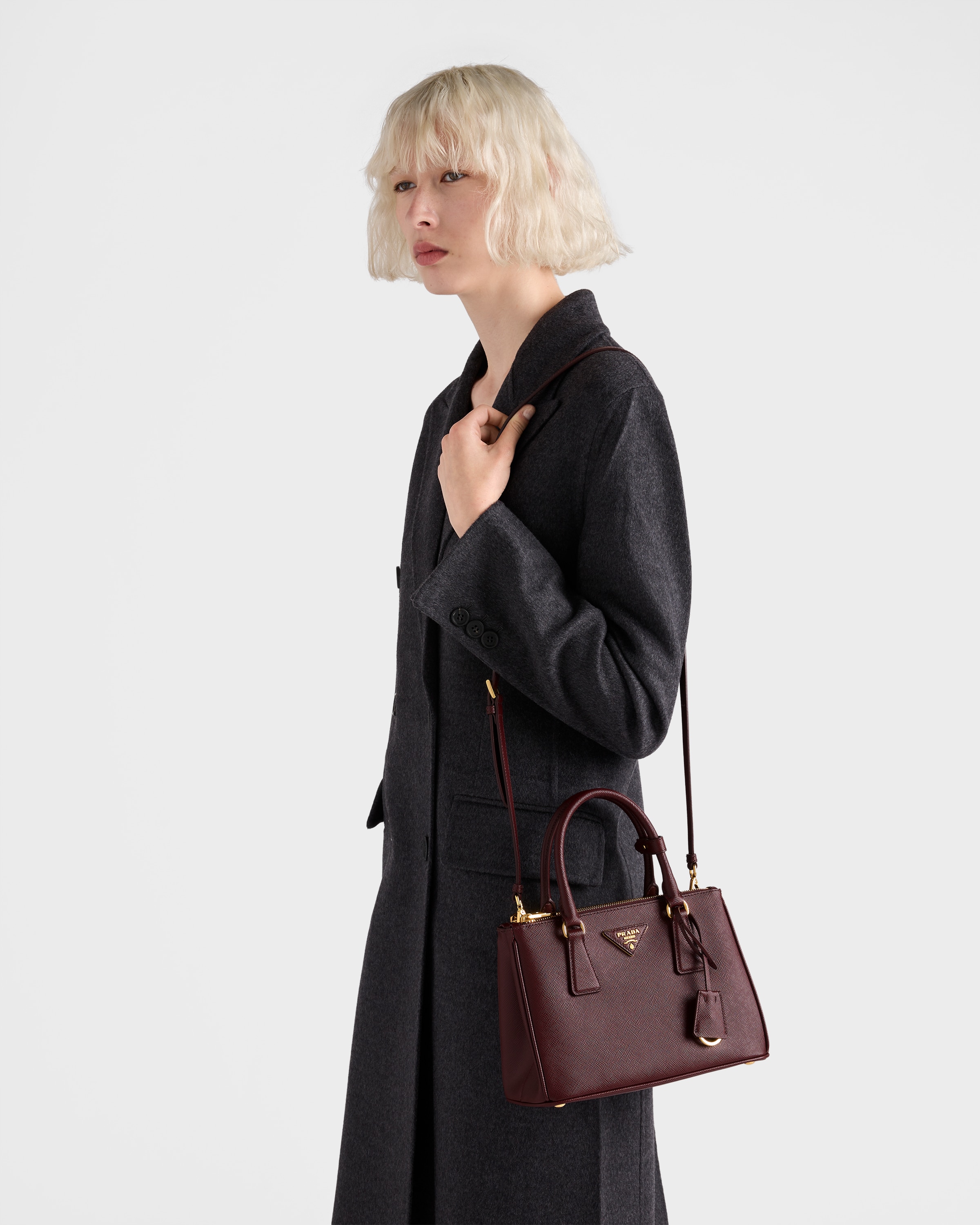ハンドバッグ PRADA 1BA896_NZV SAFFIANO LEATHER GALLERIA BAG SMALL Black Small Prada Galleria Saffiano Leather Bag | PRADA