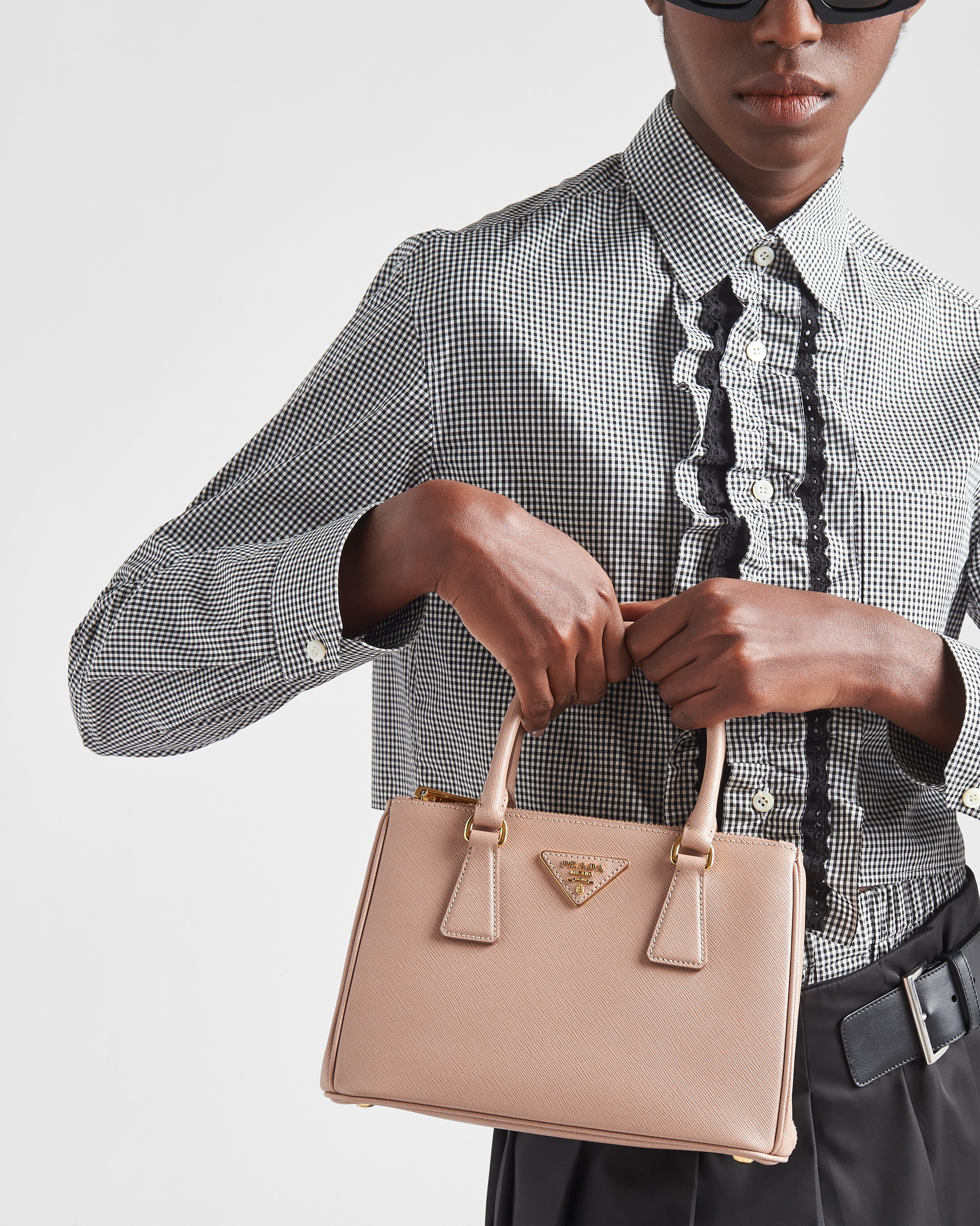 Prada galleria mini saffiano online leather tote