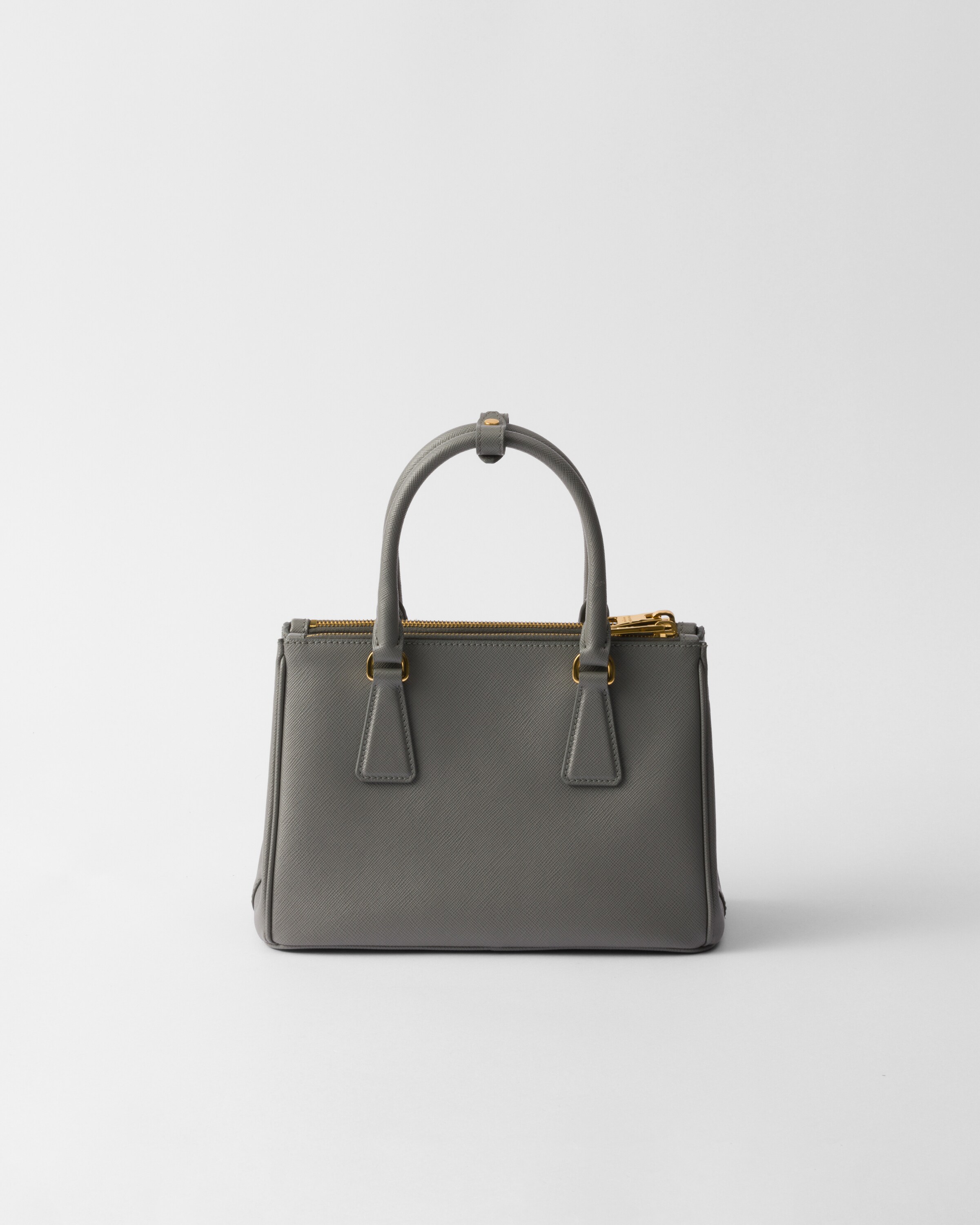 Slate Gray Small Prada Galleria Saffiano Leather Bag PRADA
