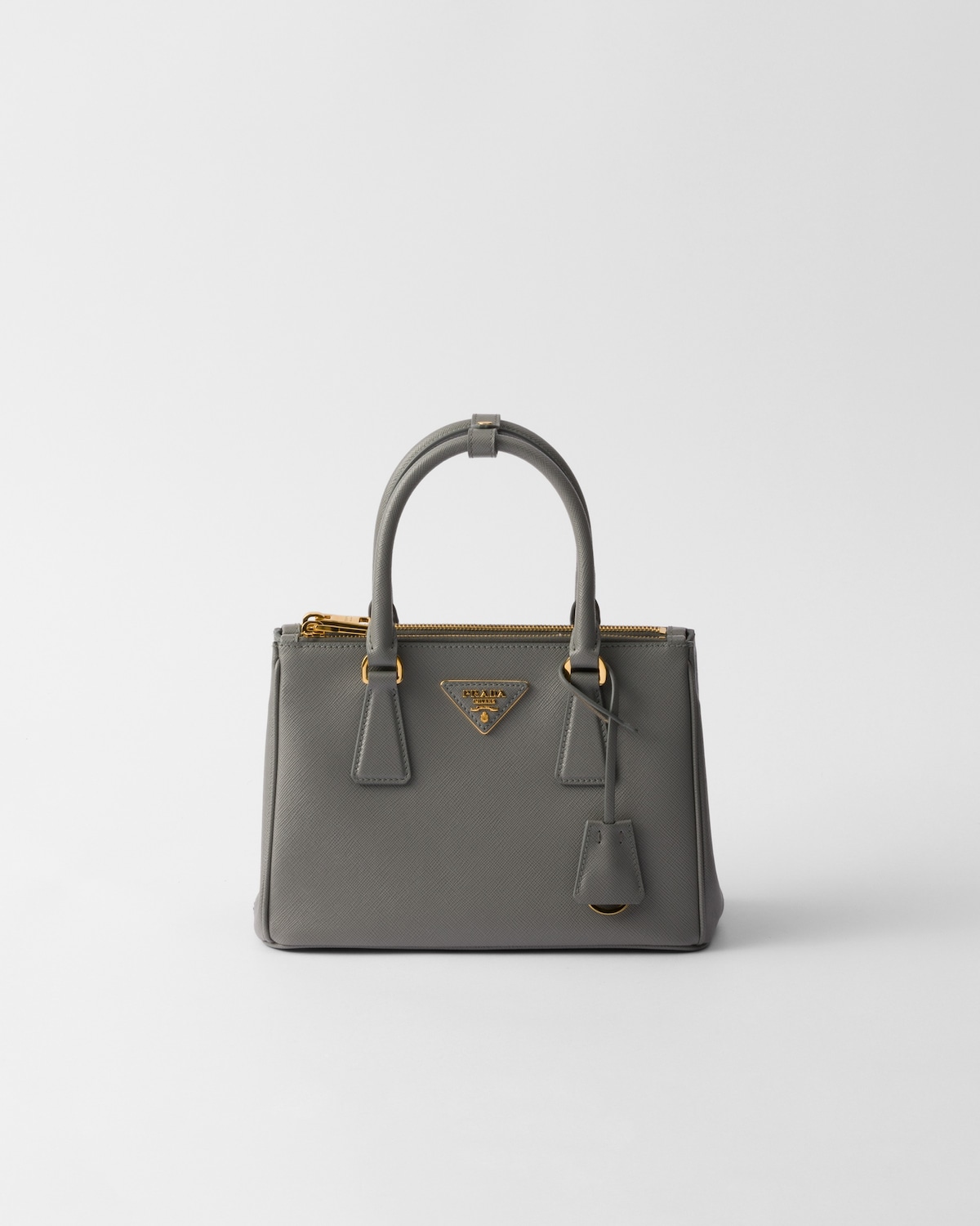 PRA GALLERIA 28 BAG IN DARK GREY SAFFIANO LEATHER main image 0