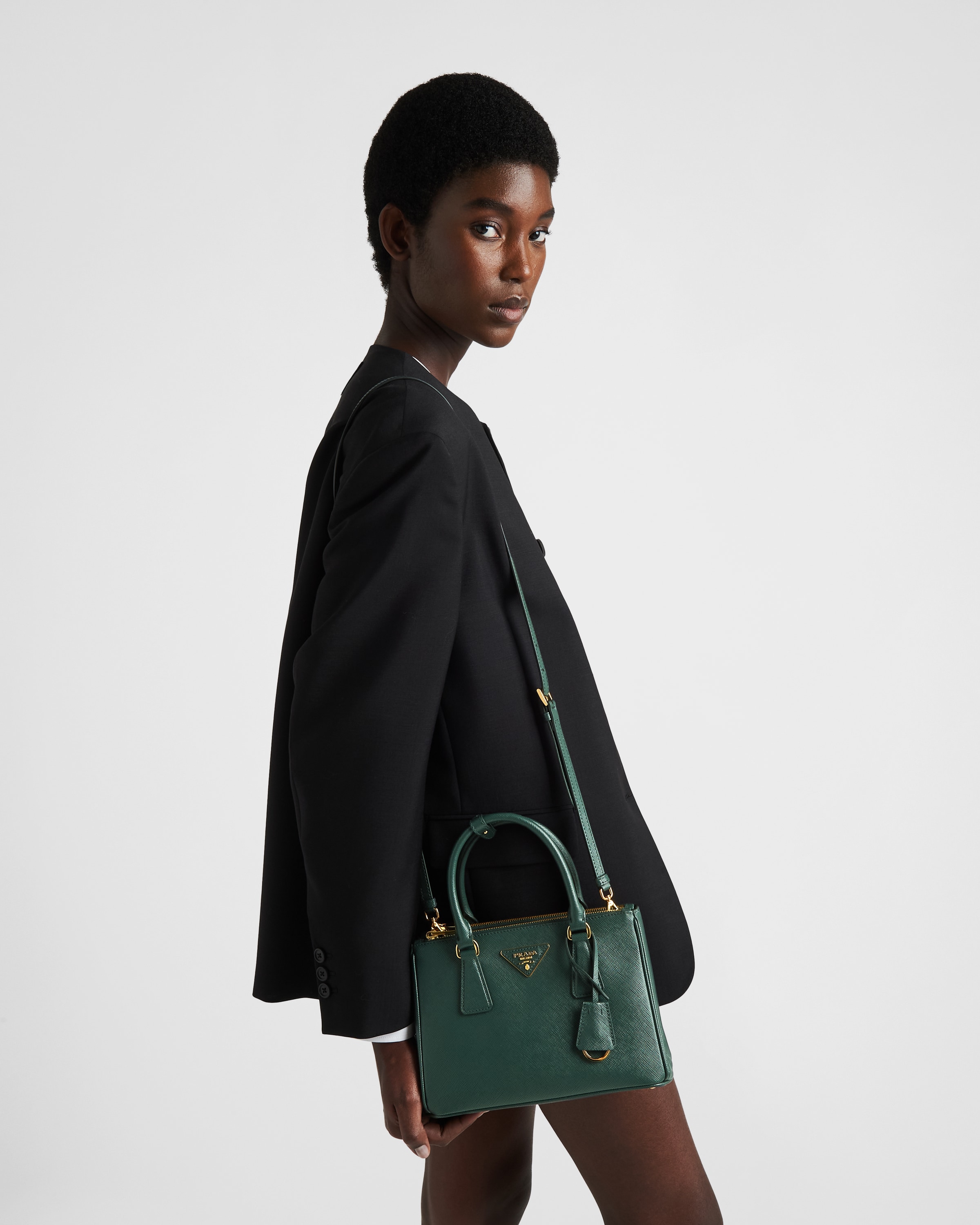Emerald green prada outlet bag