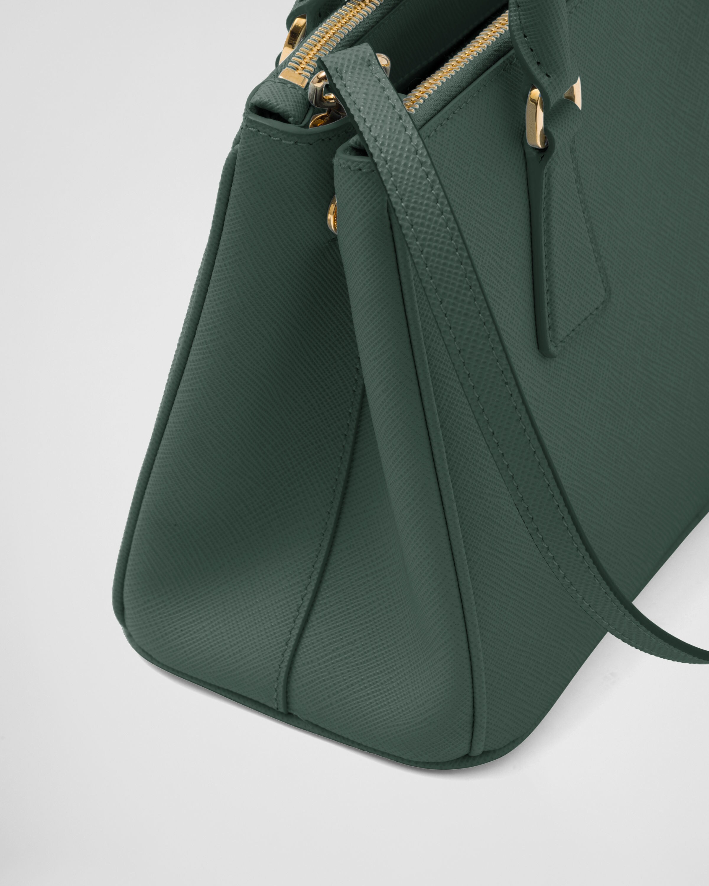 Emerald Green Small Prada Galleria Saffiano Leather Bag PRADA