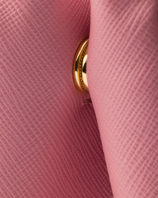 Prada Galleria 小号Saffiano 皮革手袋 - 桃色 Prada Galleria 小号Saffiano 皮革手袋 - 桃色