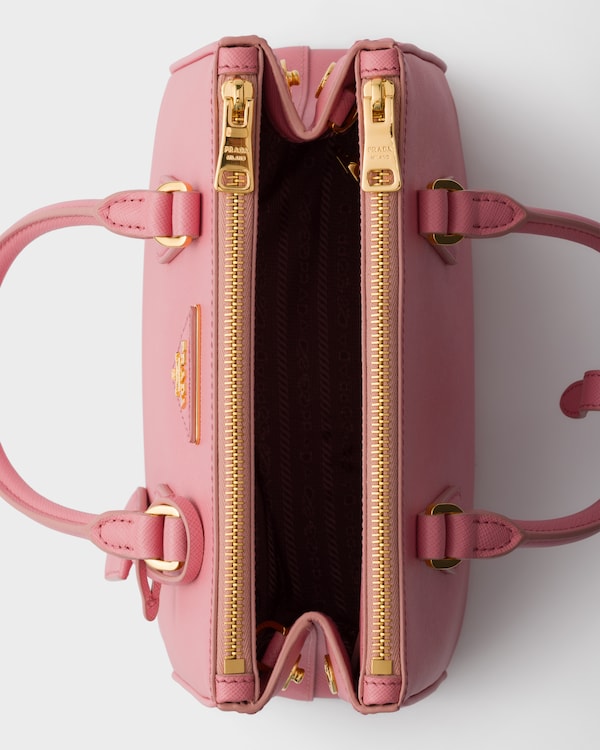 Prada Galleria 小号Saffiano 皮革手袋 - 桃色 Prada Galleria 小号Saffiano 皮革手袋 - 桃色