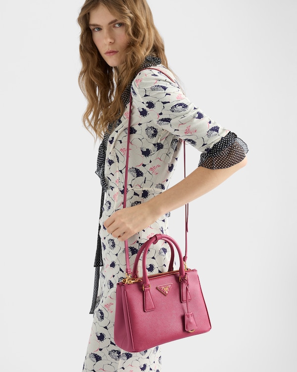 Prada Galleria small Saffiano leather bag - Bruyere Pink Prada Galleria small Saffiano leather bag - Bruyere Pink