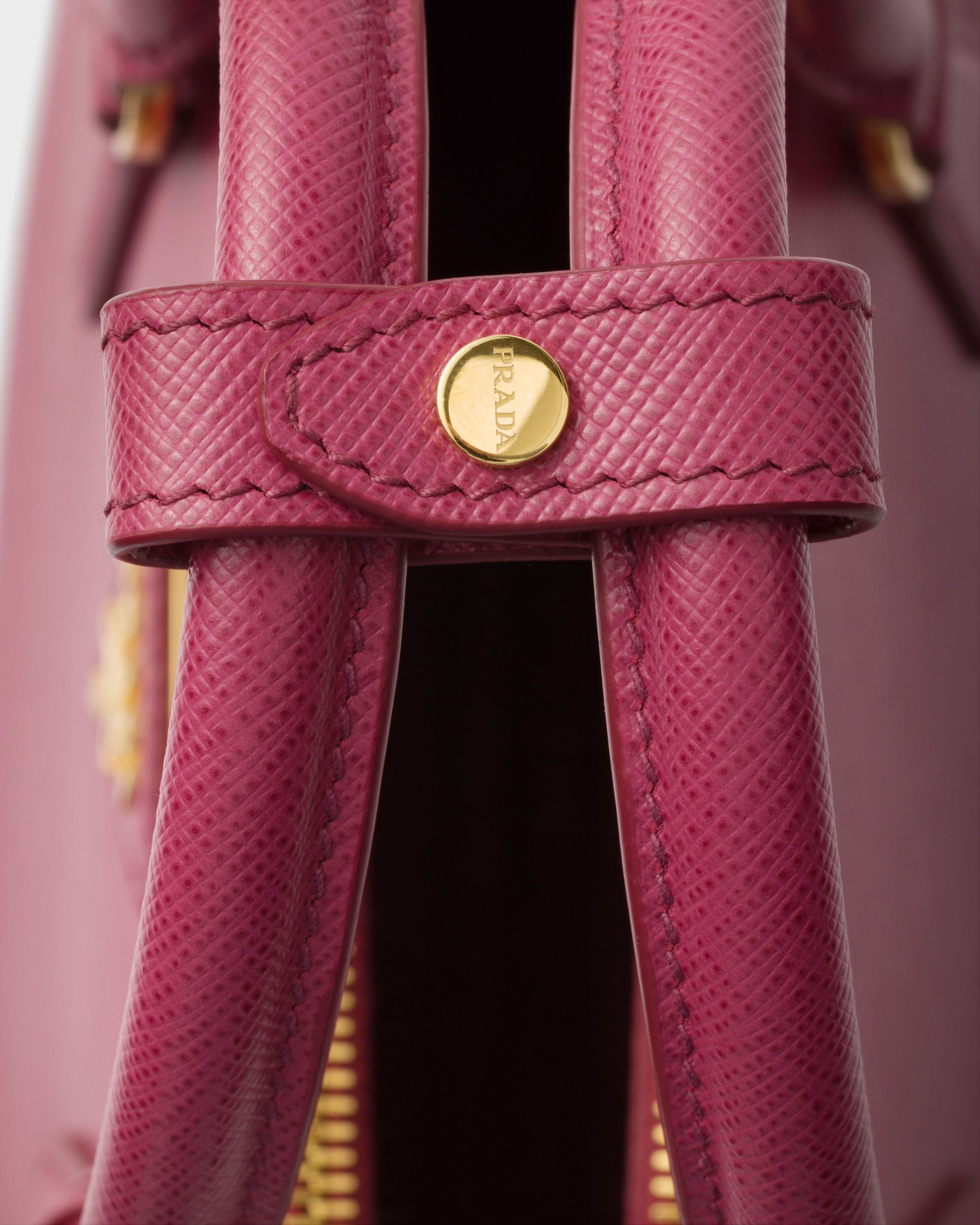 Bruyere Pink Small Prada Galleria Saffiano Leather Bag | PRADA