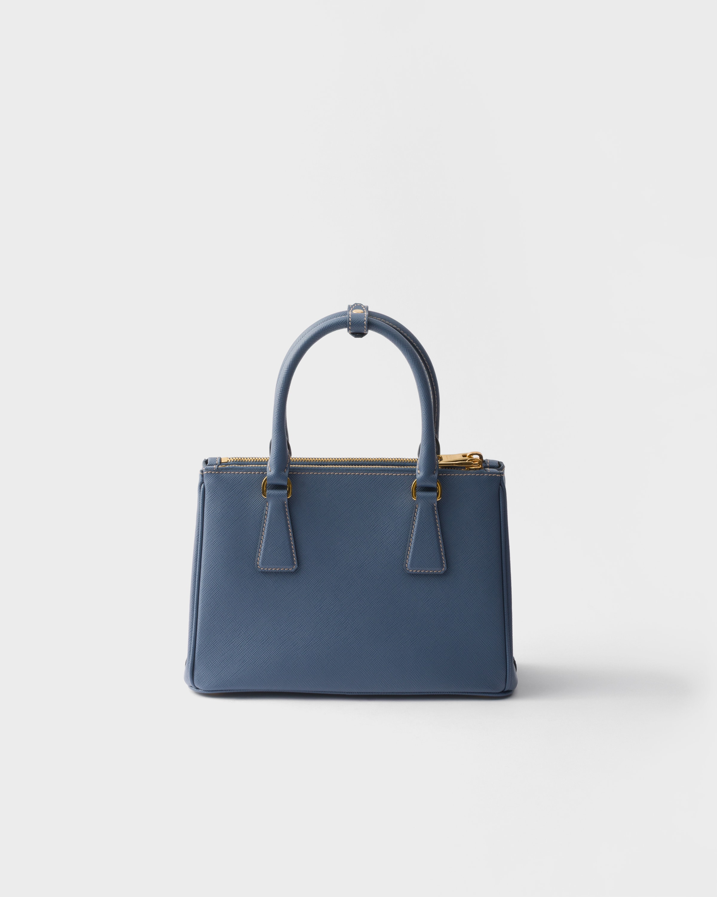 ライトブルー プラダ ガレリア サフィアーノレザー スモールバッグ | PRADA