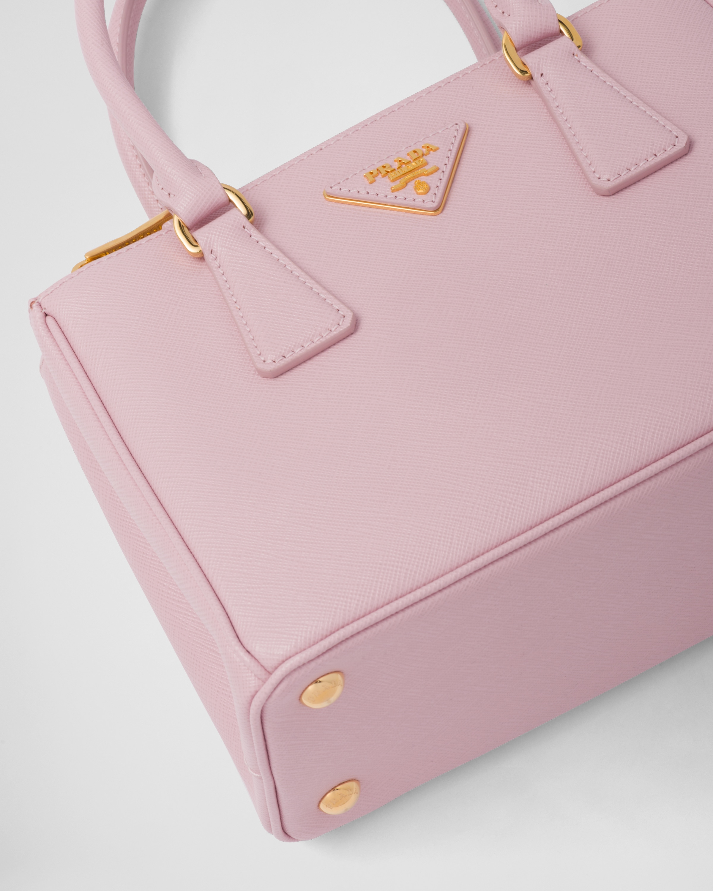 Alabaster Pink Small Prada Galleria Saffiano Leather Bag PRADA