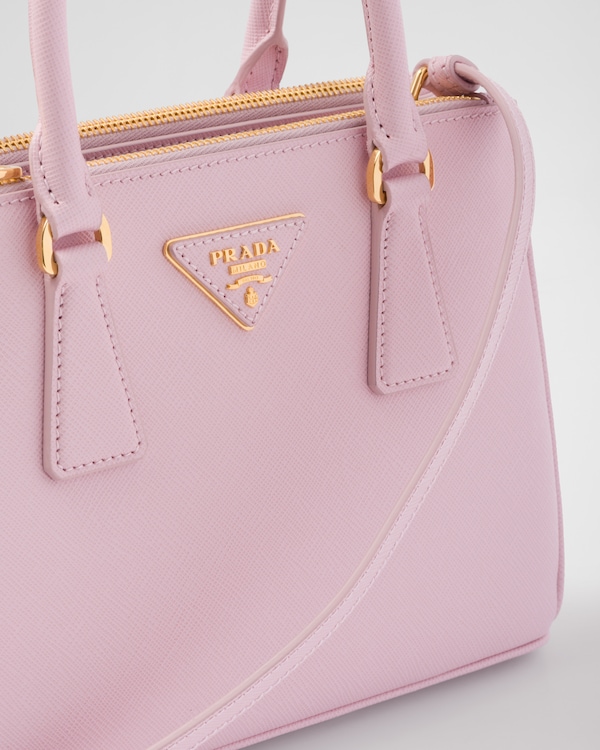 プラダ ガレリア サフィアーノレザー スモールバッグ - ピンク プラダ ガレリア サフィアーノレザー スモールバッグ - ピンク