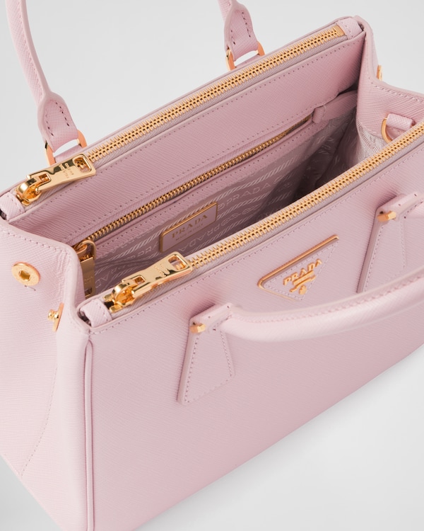 プラダ ガレリア サフィアーノレザー スモールバッグ - ピンク プラダ ガレリア サフィアーノレザー スモールバッグ - ピンク