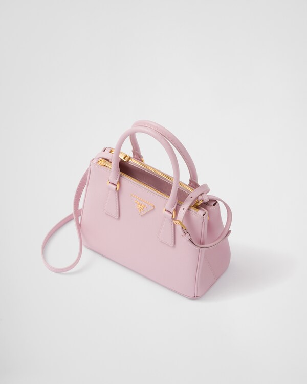 プラダ ガレリア サフィアーノレザー スモールバッグ - ピンク プラダ ガレリア サフィアーノレザー スモールバッグ - ピンク