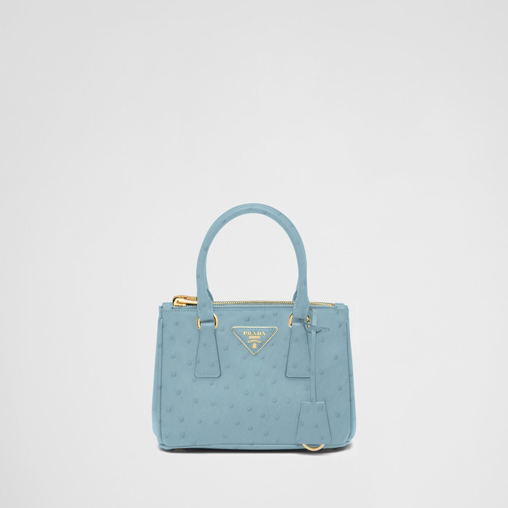 Prada Mini sac Prada Galleria en cuir d’autruche 1