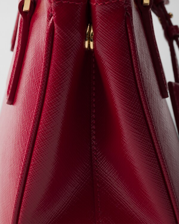 プラダ ガレリア パテントレザー ミニバッグ - レッド プラダ ガレリア パテントレザー ミニバッグ - レッド