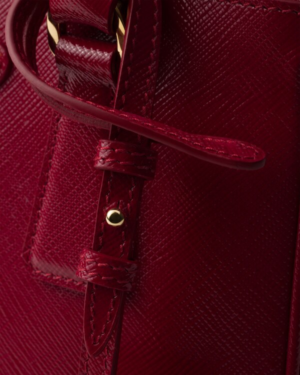 プラダ ガレリア パテントレザー ミニバッグ - レッド プラダ ガレリア パテントレザー ミニバッグ - レッド