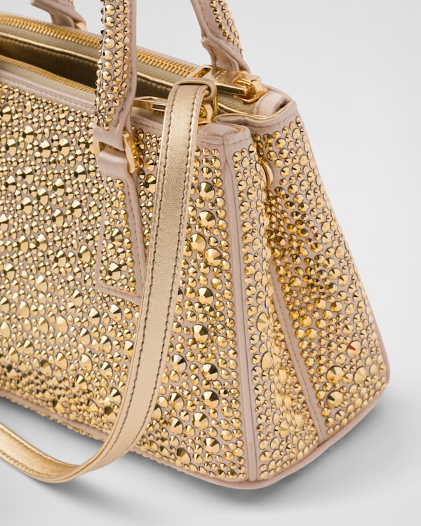 Prada Galleria mini satin bag with crystals Prada Galleria mini satin bag with crystals