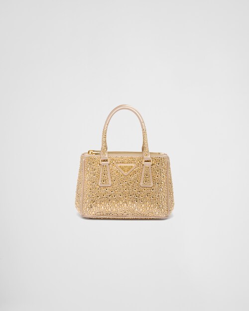 Prada Prada Galleria satin mini-bag with crystals 1