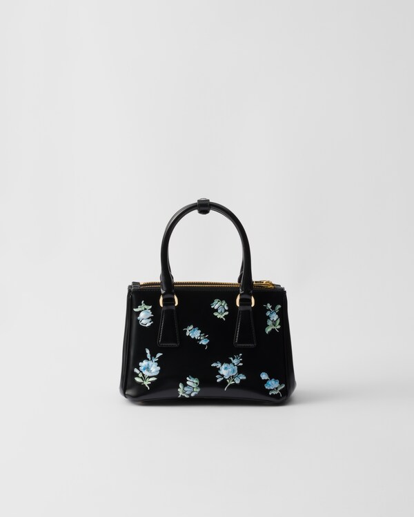 Prada Galleria mini printed brushed leather bag Prada Galleria mini printed brushed leather bag