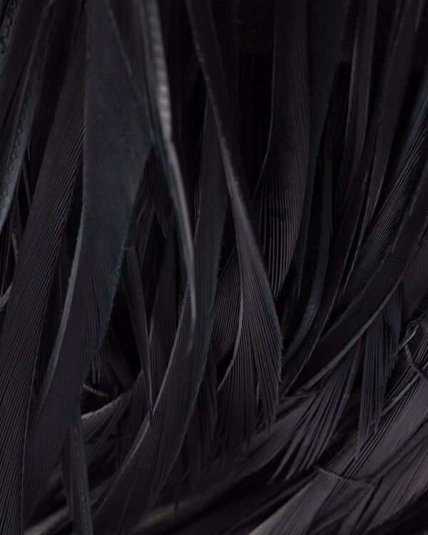 Prada Galleria mini bag with feather trim Prada Galleria mini bag with feather trim