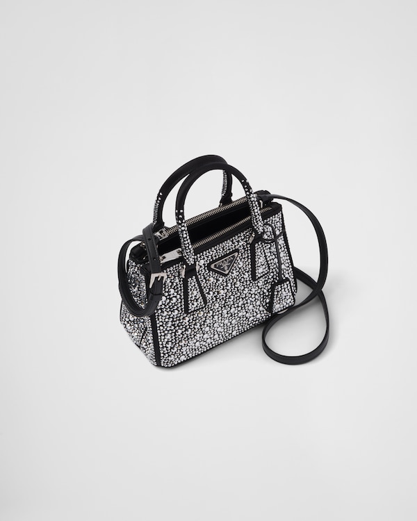 Prada Galleria mini duchesse bag with crystals - Metal Prada Galleria mini duchesse bag with crystals - Metal
