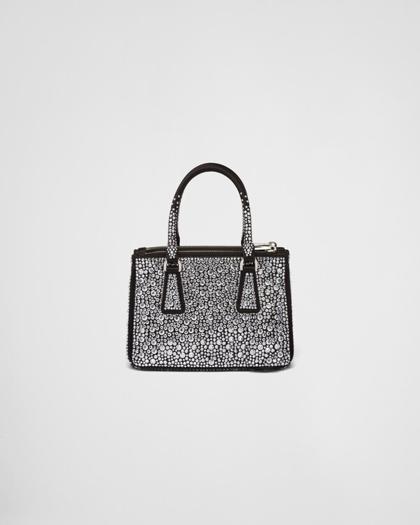 Prada Galleria mini duchesse bag with crystals - Metal Prada Galleria mini duchesse bag with crystals - Metal